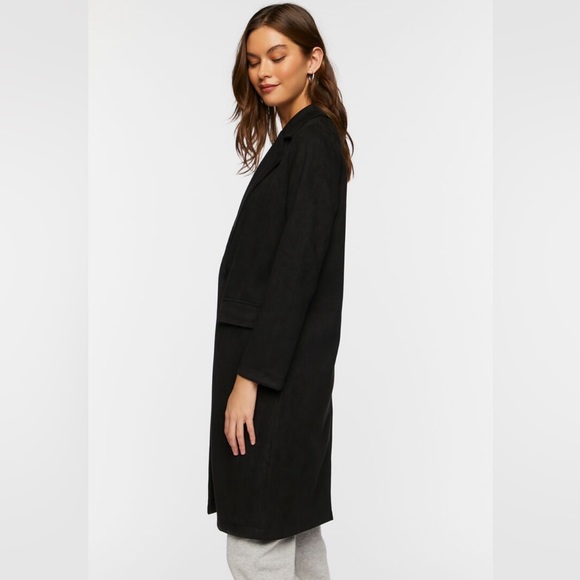 Faux Suede Trench Coat - Picture 2 of 3